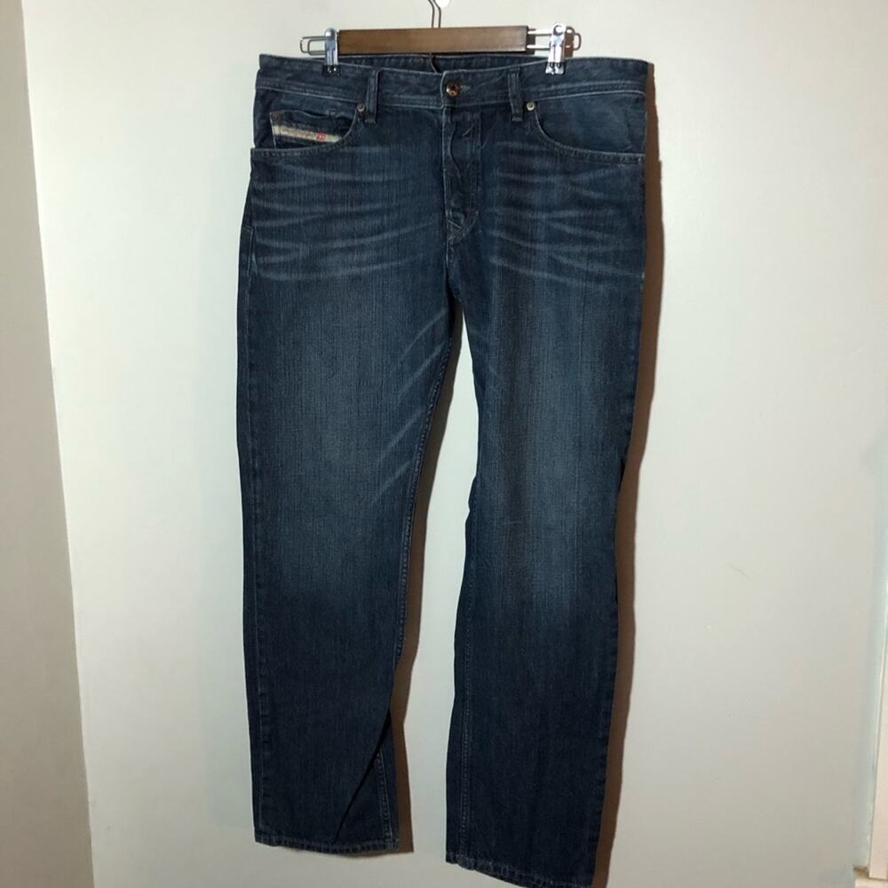 Diesel mens waykrr regular straight 34x32 0RZ37 denim jeans